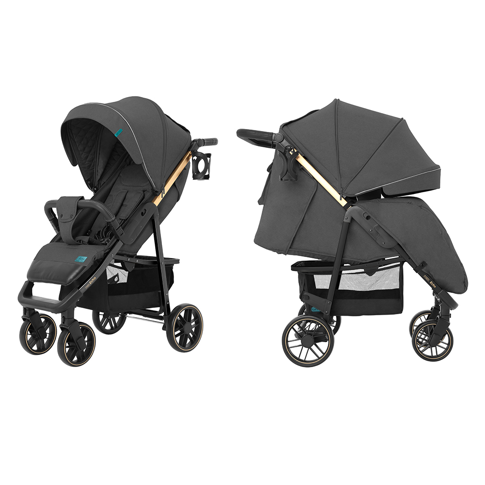 Коляска прогулочная CARRELLO Echo CRL-8508/2 Midnight Gray +дождевик L /1/ MOQ