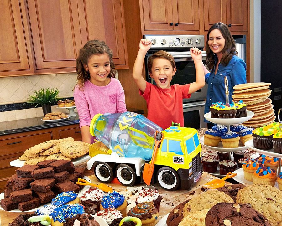 Машина бетономешалка настоящий миксер Matchbox Cookstruction Mega Mixe