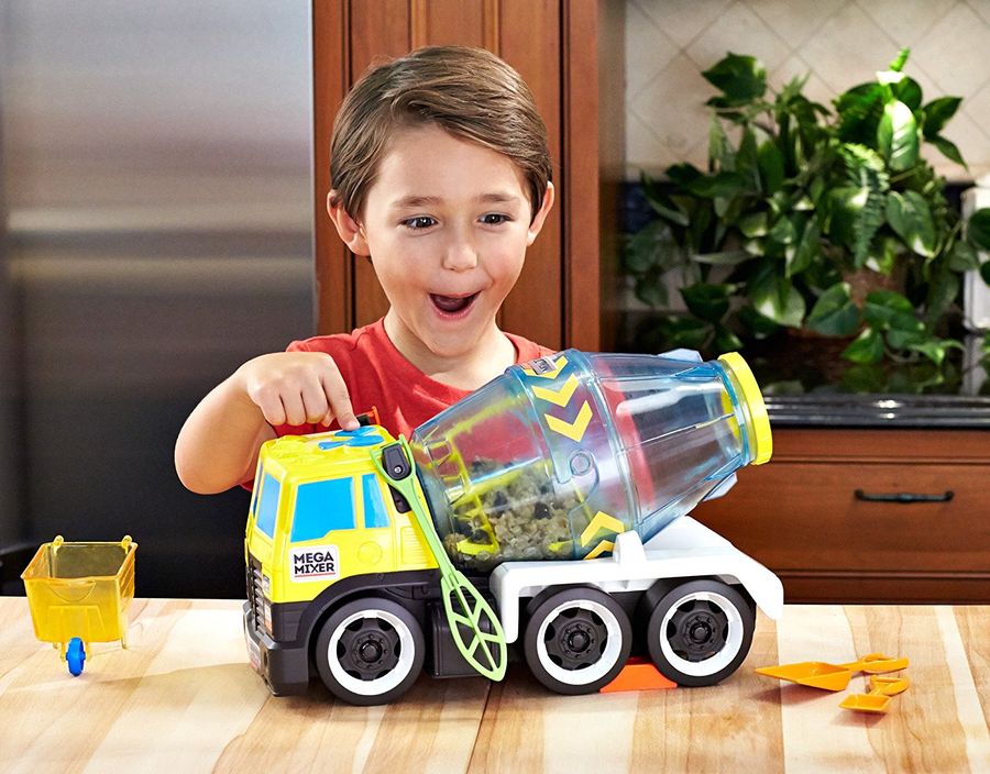 Машина бетономешалка настоящий миксер Matchbox Cookstruction Mega Mixe