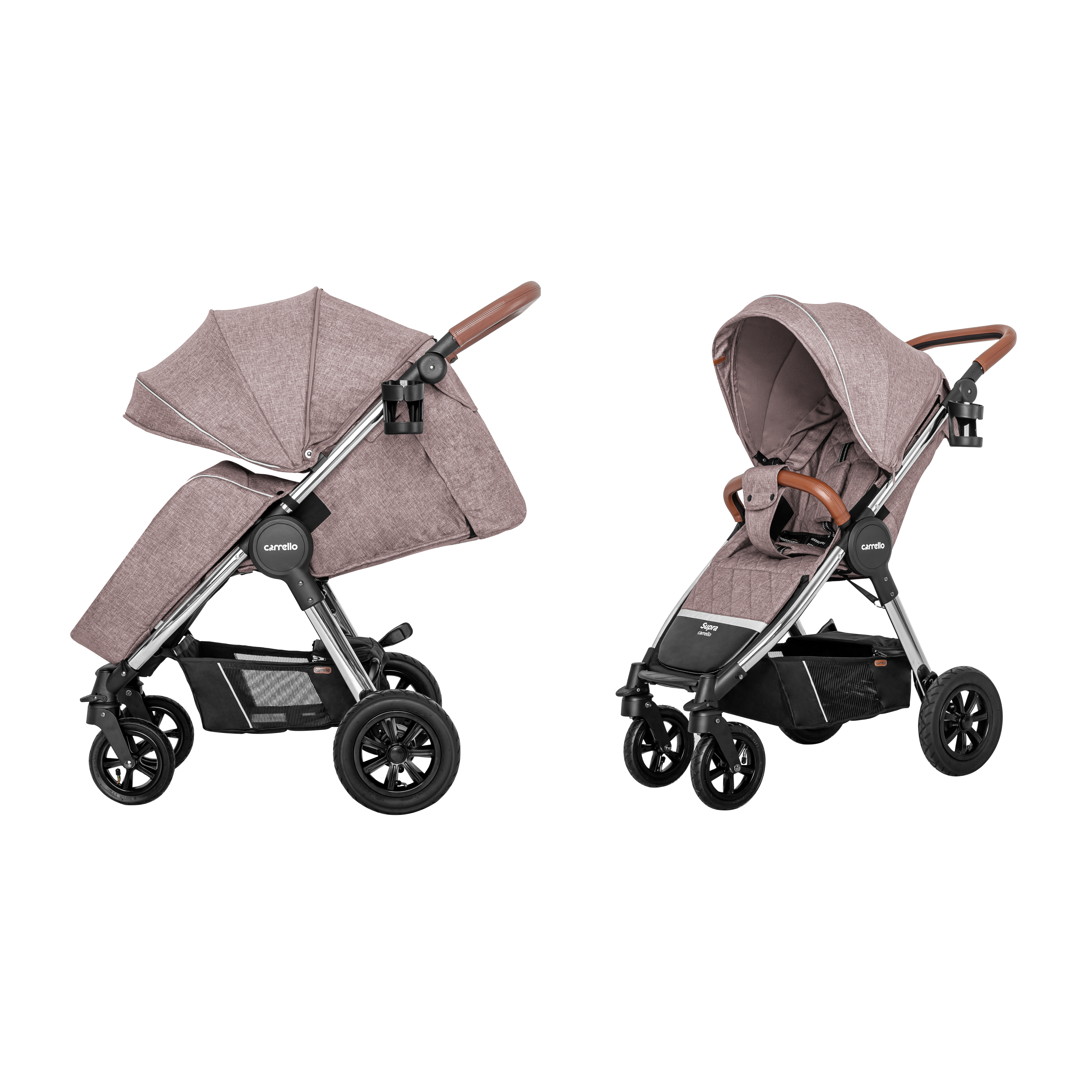 Коляска прогулочная CARRELLO Supra CRL-5510 Bisquit Beige +дождевик L /1/