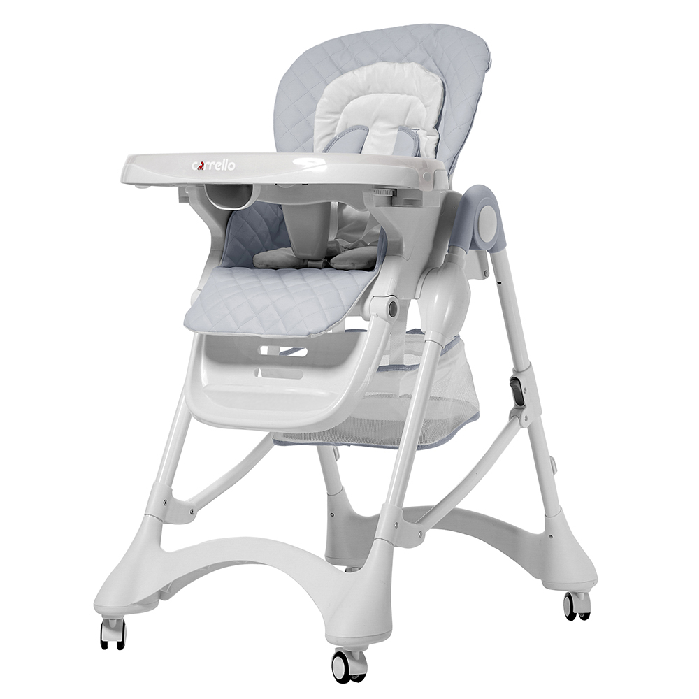 Стульчик для кормления с регулируемой спинкой Carrello Caramel CRL-9501/3 Cloud Grey