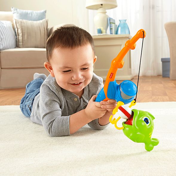 Развивающий игровой набор для малышей "Рыбалка" удочка с рыбкой Fisher Price (Фишер Прайс)