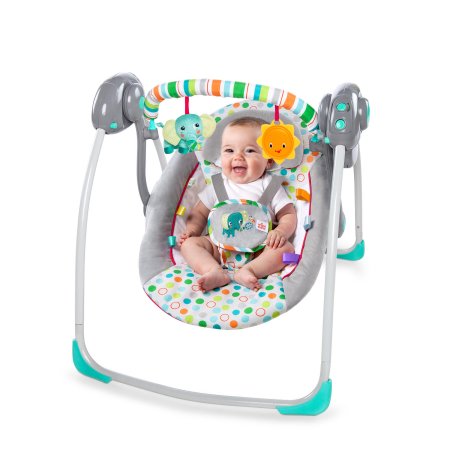 Электронные качели Bright Starts Маленькие Джунгли Брайт Старс Itsy Bitsy Jungle Portable Swing