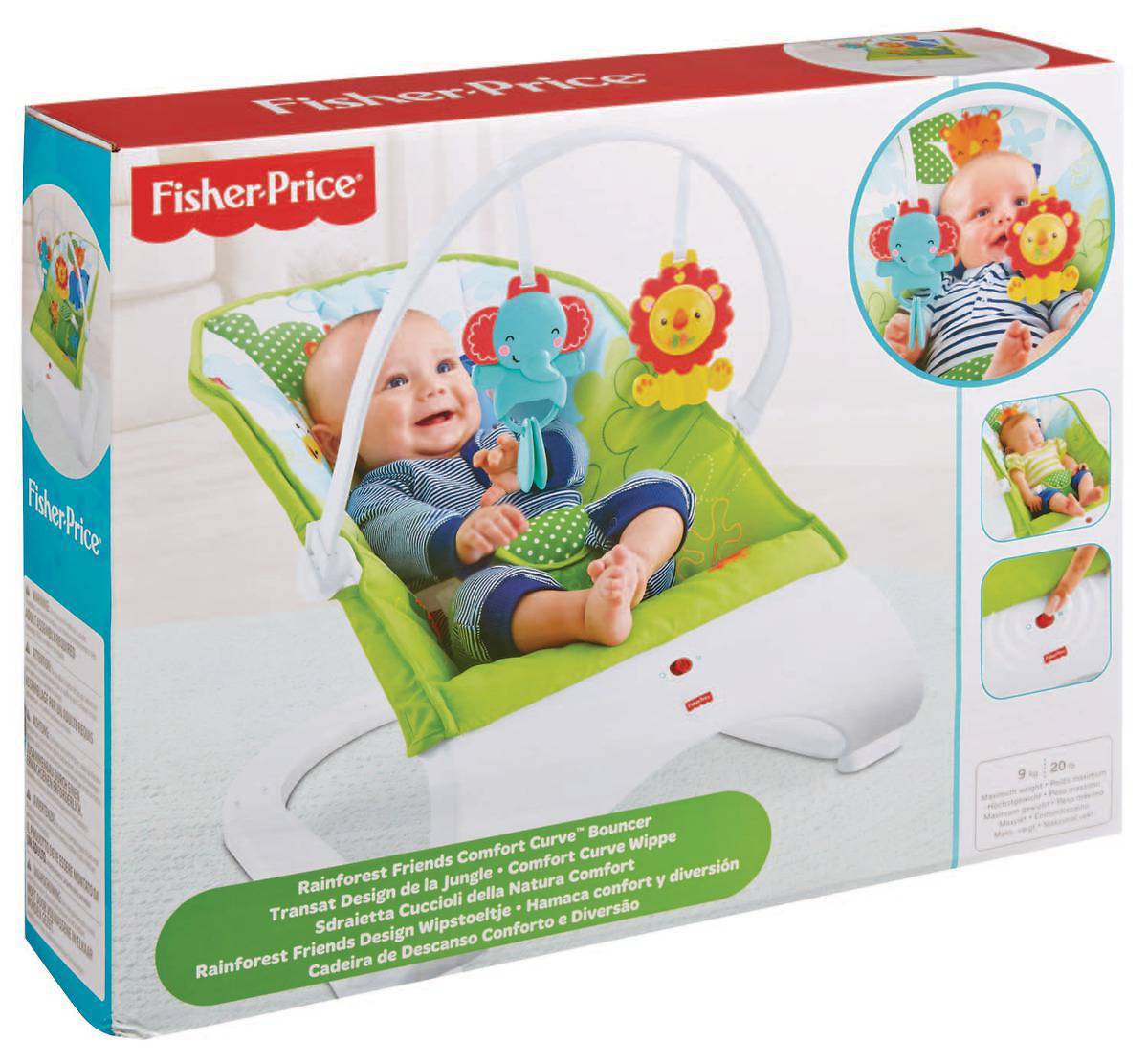Массажное кресло "Тропические друзья" Fisher-Price