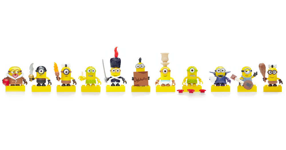 Коллекционные герои - Миньоны с аксессуарами Mega Bloks