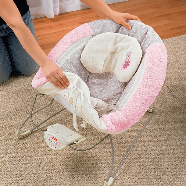 Детский шезлонг Fisher price МОЕ СЕРДЕЧКО для новорожденных. Люкс класс