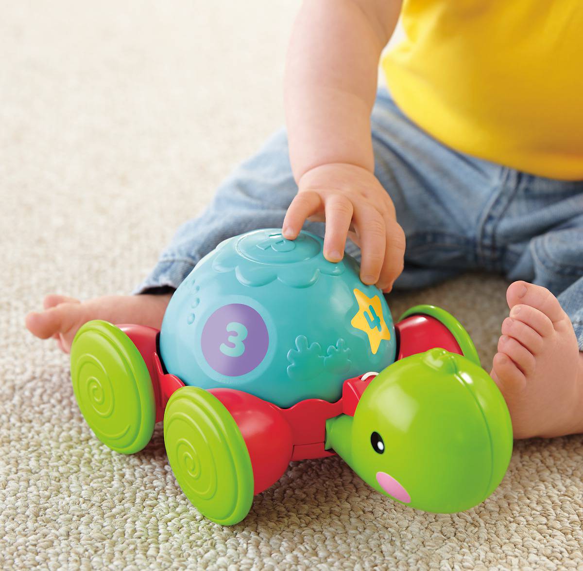 Каталка на веревке "Ученая черепашка" Fisher-Price