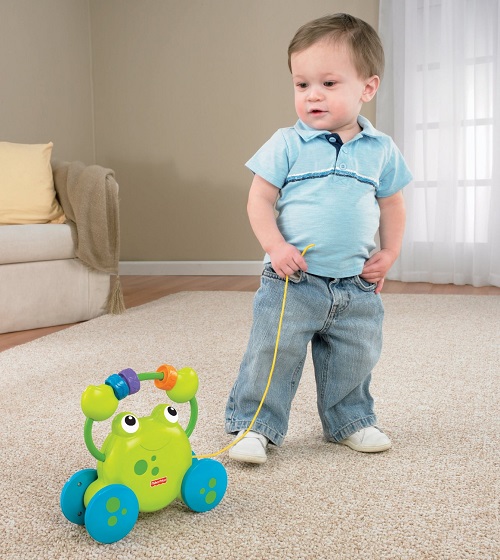Каталка-игрушка «Лягушонок» Fisher Price Pull Along Froggie