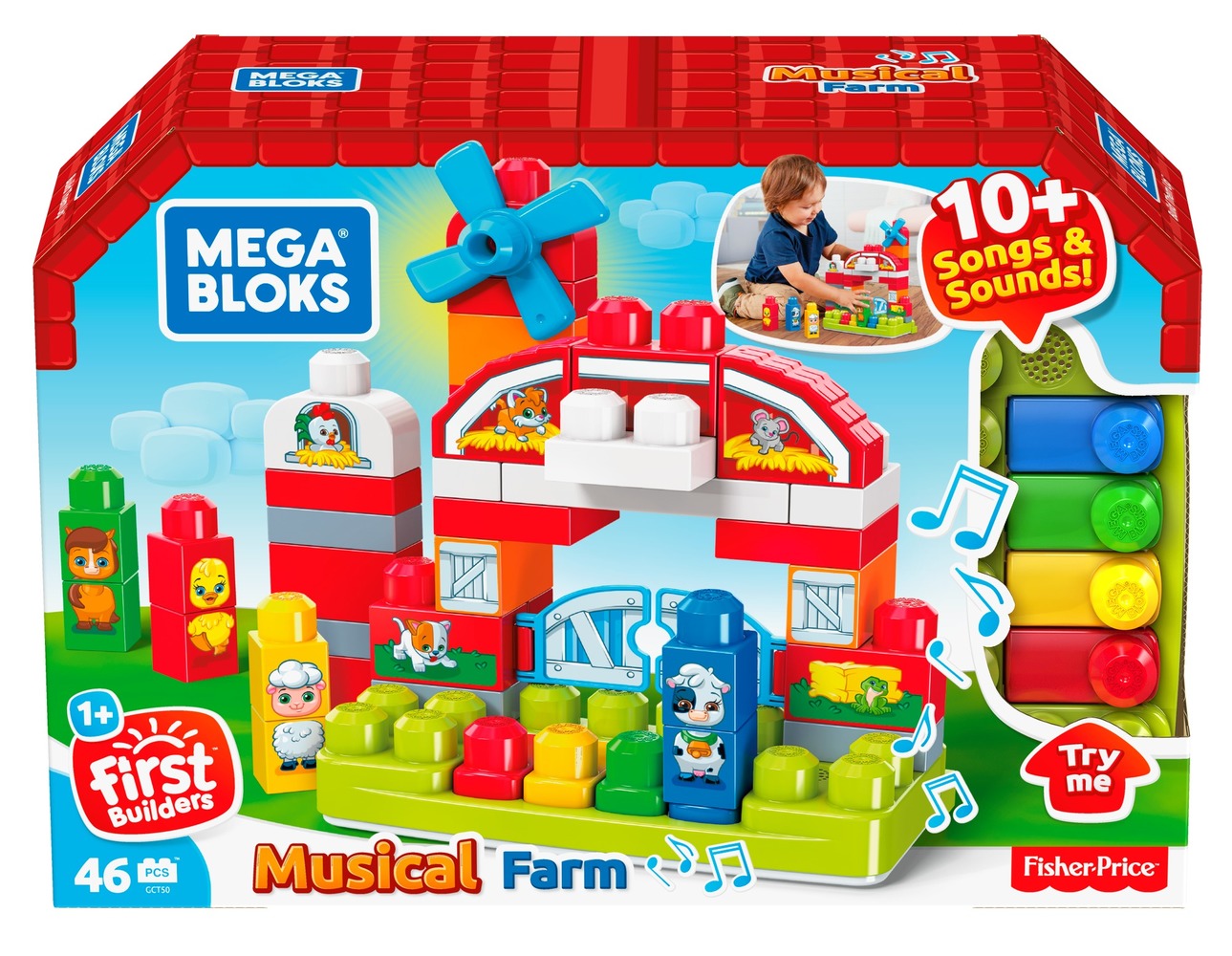 Конструктор "Музикальная ферма" Mega Bloks