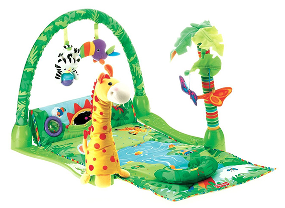 Коврик развивающий 3 в 1 «Джунгли» Fisher-Price Rainforest 1-2-3 Musical Gym