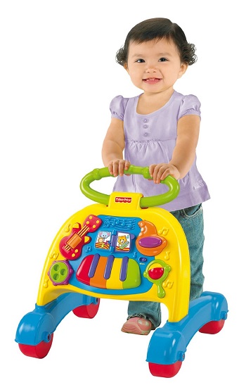 Музыкальные ходунки толкатель с музыкой «Оркестр» Fisher Price Brilliant Basics Musical Activity Walker
