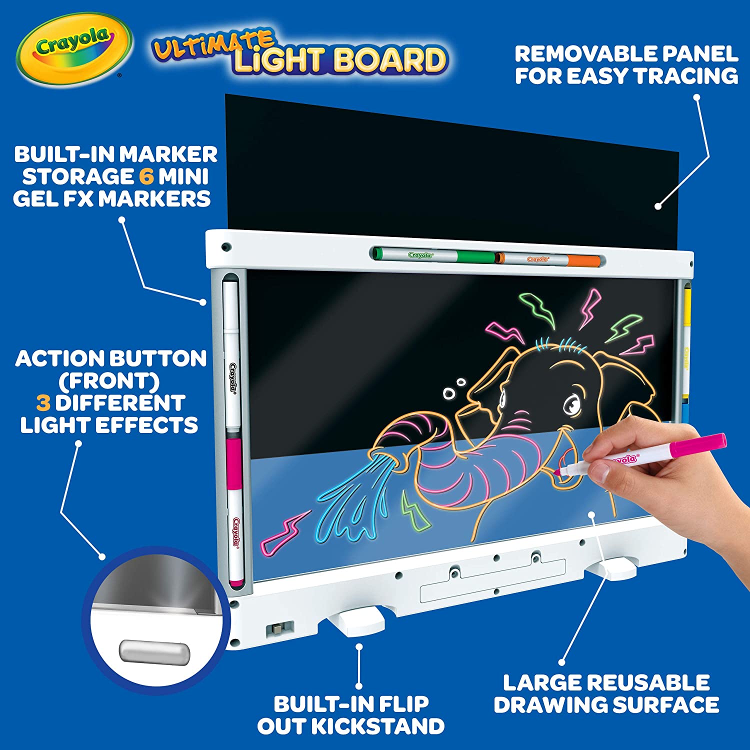 Детский планшет Crayola - светящаяся доска для рисования Ultimate Light Board
