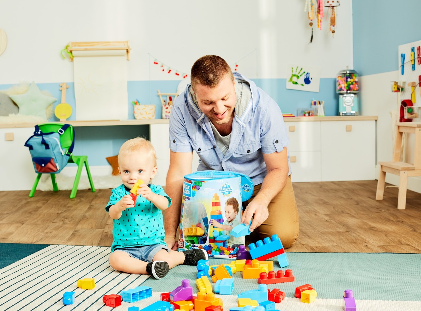 Конструктор классический в мешке (80 дет.) Mega Bloks