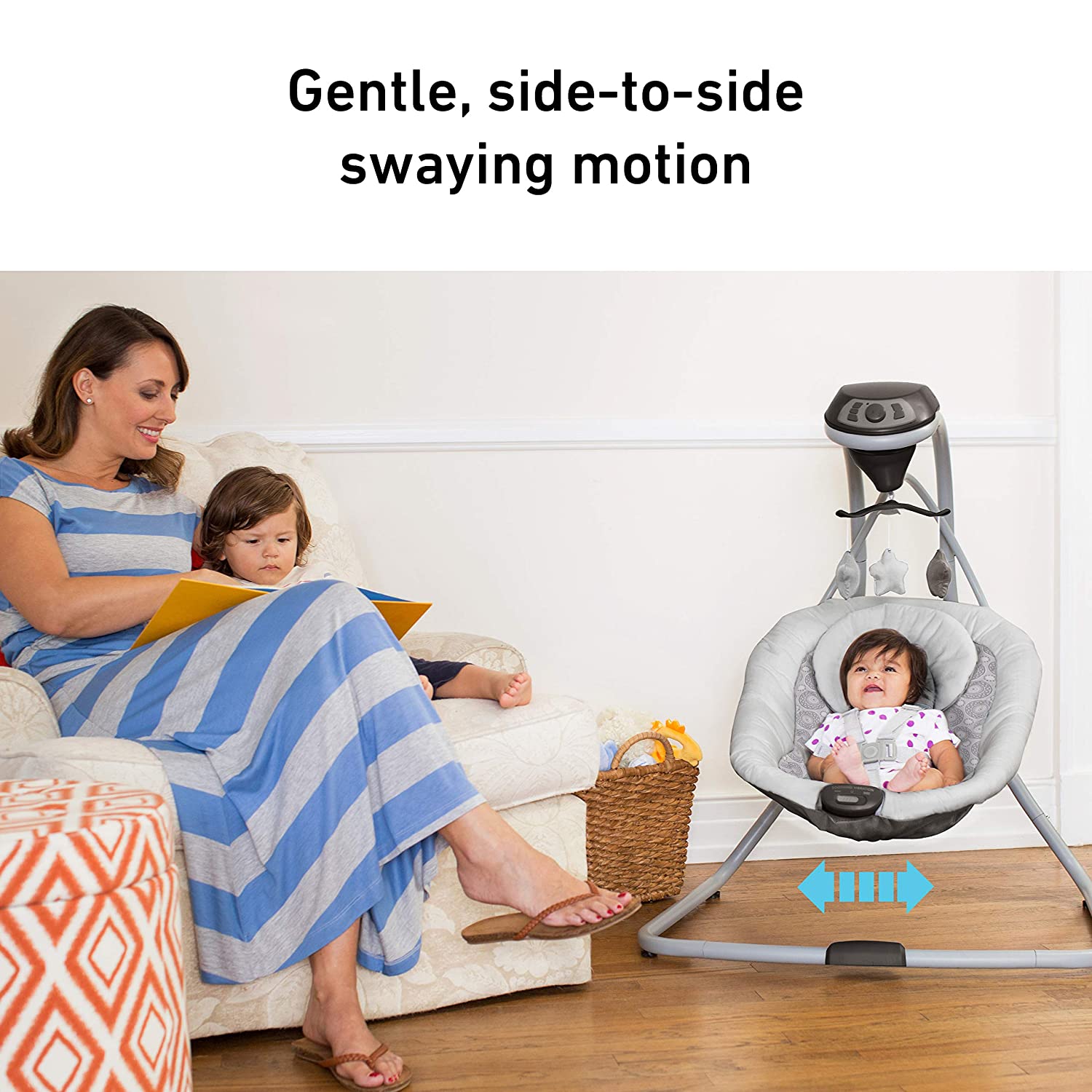 Детский укачивающий центр Грако ЛЕГКОЕ ОБЛАЧКО Graco Simple Sway Swing
