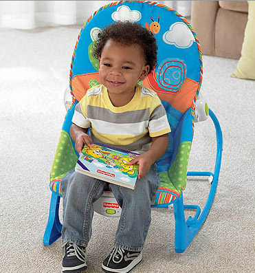 Детское массажное кресло-качели Fisher-Price Улитка