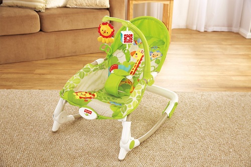 Детское кресло-качели  Fisher Price от 0 до 18 кг ЛЬВЕНОК  (люкс-класс)
