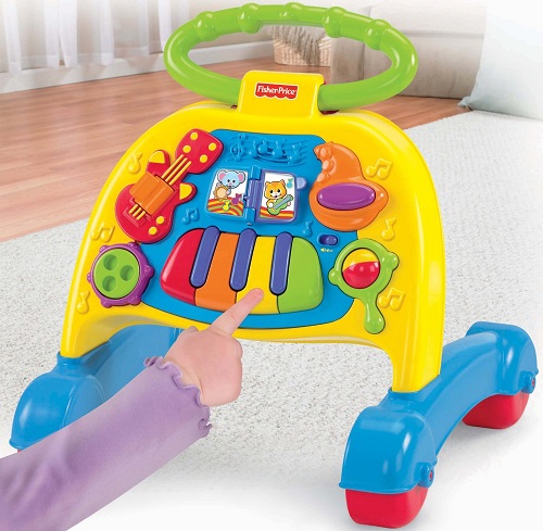 Музыкальные ходунки толкатель с музыкой «Оркестр» Fisher Price Brilliant Basics Musical Activity Walker