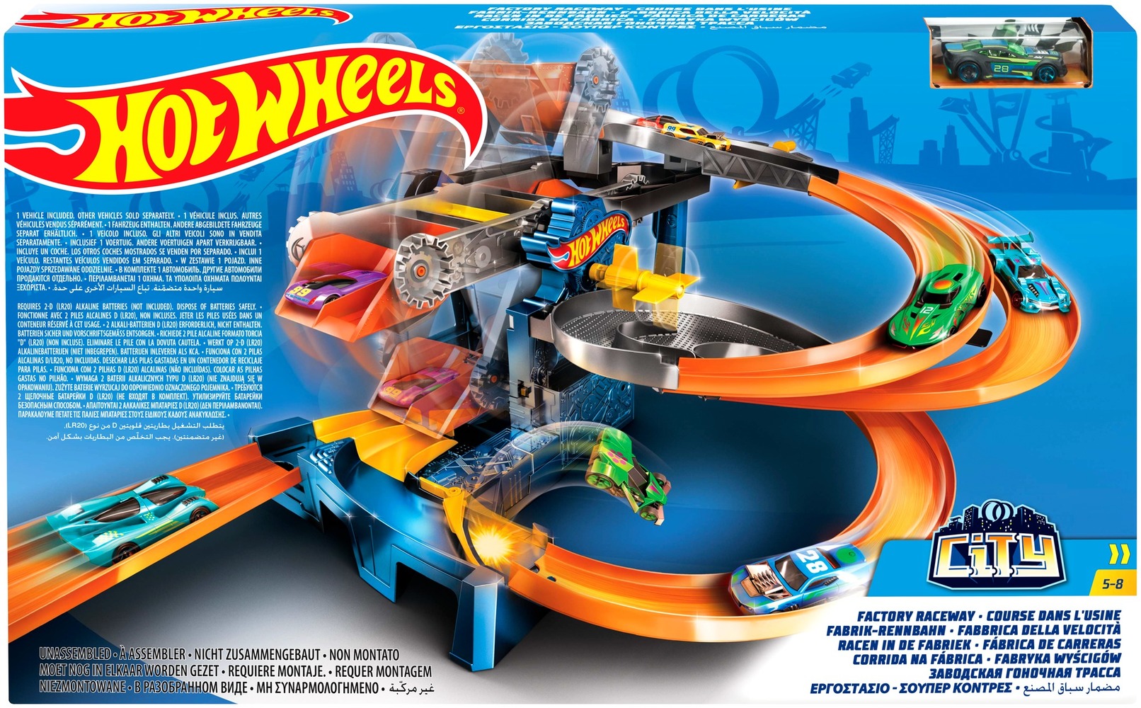 Игровой набор "Гонки на фабрике" Hot Wheels