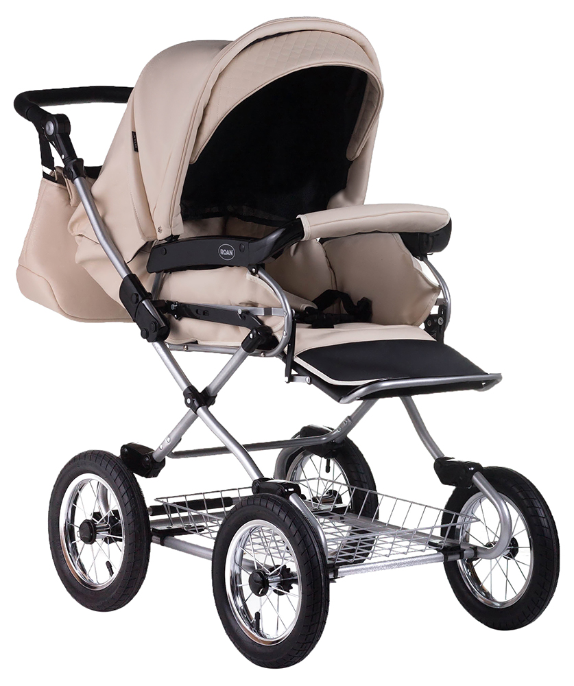 Коляска 2 в 1 классическая Roan Emma (12"sery) E18 бежевый