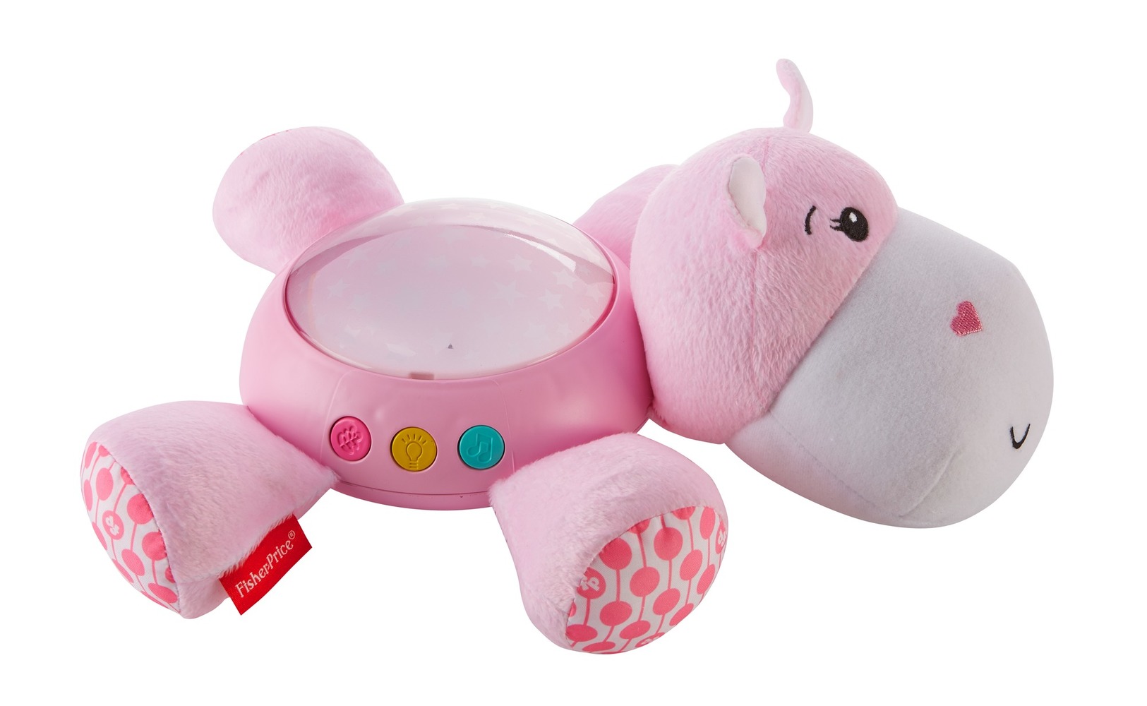 Музыкальный ночник-проектор "Розовый гиппопотам" Fisher-Price