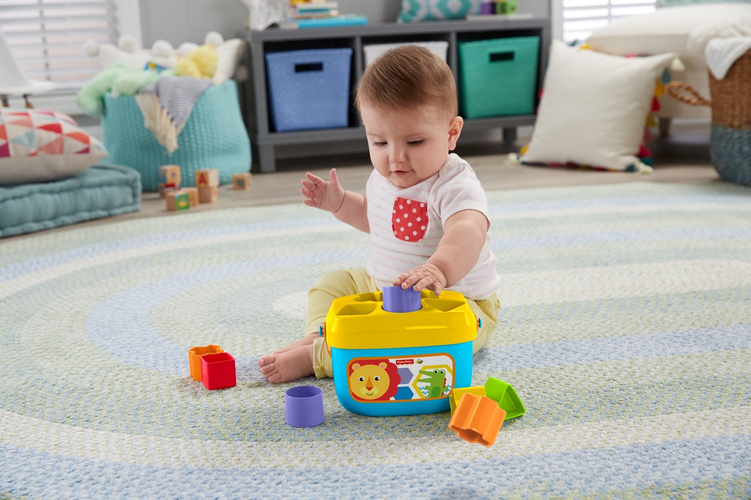 Ведерко с кубиками "Яркое" Fisher-Price