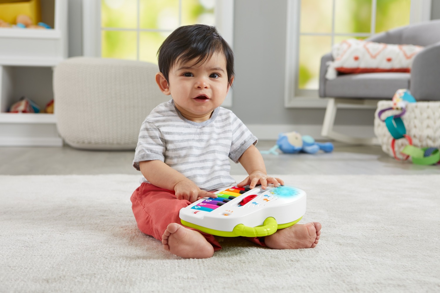 Пианино Умного щенка Fisher-Price серии "Улыбайся и учись" обновл. (рус.)