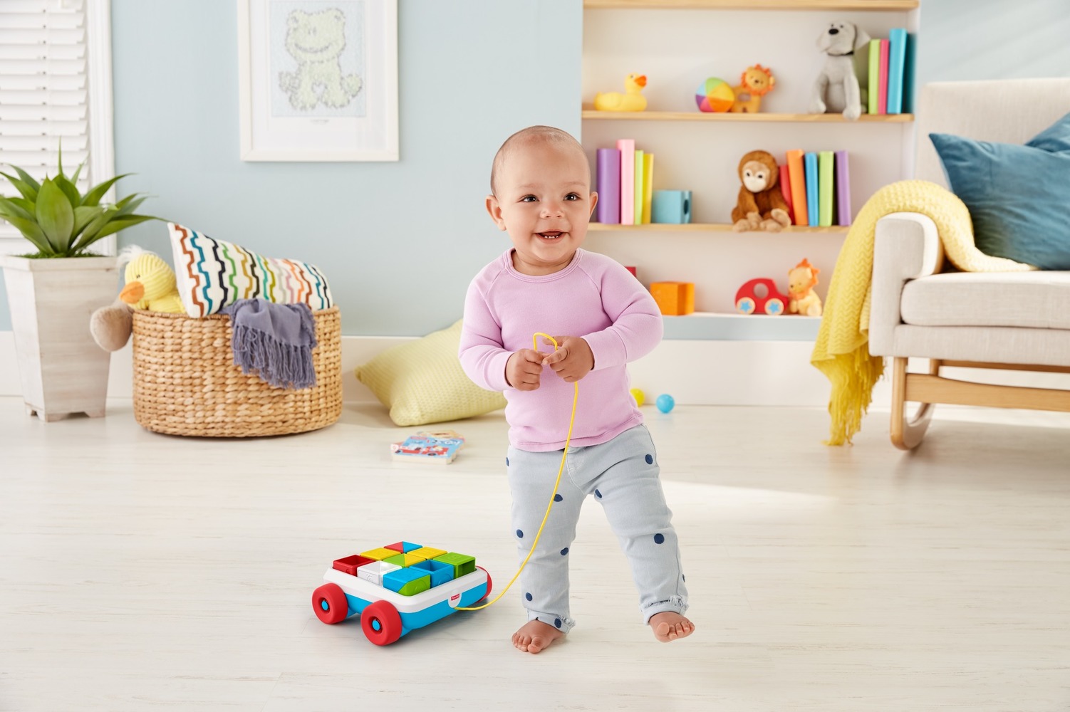 Игрушка-каталка "Яркие кубики" Fisher-Price