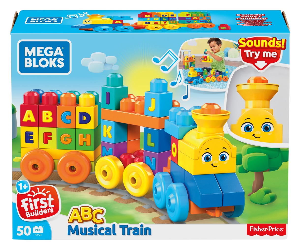 Конструктор "Музыкальный паровозик" Mega Bloks