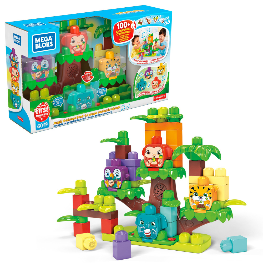 Музыкальный конструктор "Домик на дереве" Mega Bloks