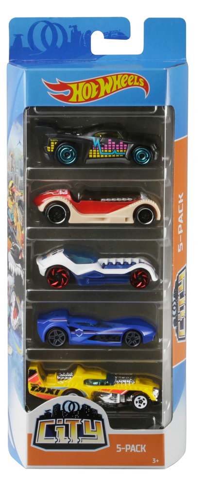 Набор из 5-и базовых машинок Hot Wheels (в асс.)
