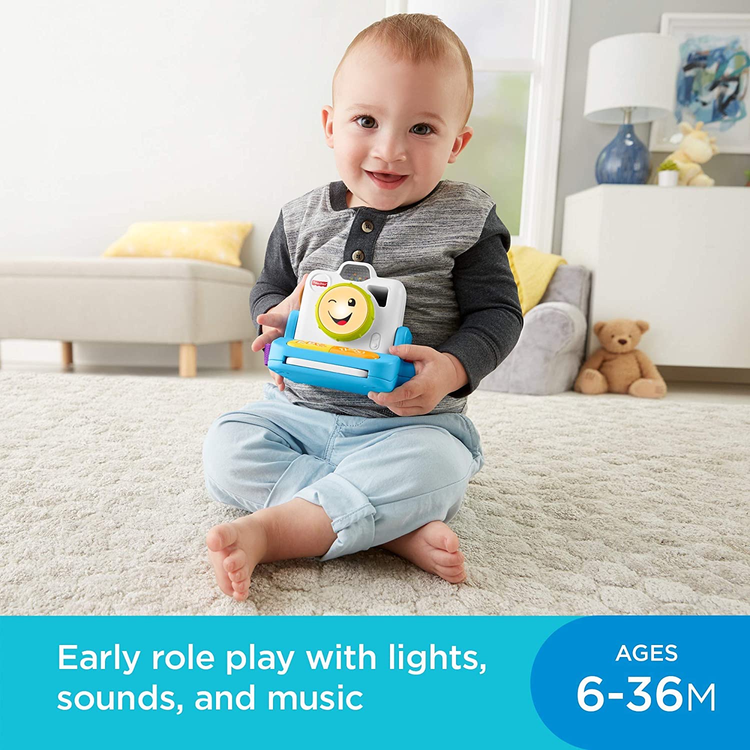 Интерактивная игрушка Fisher Price Фотоаппарат моментальной печати