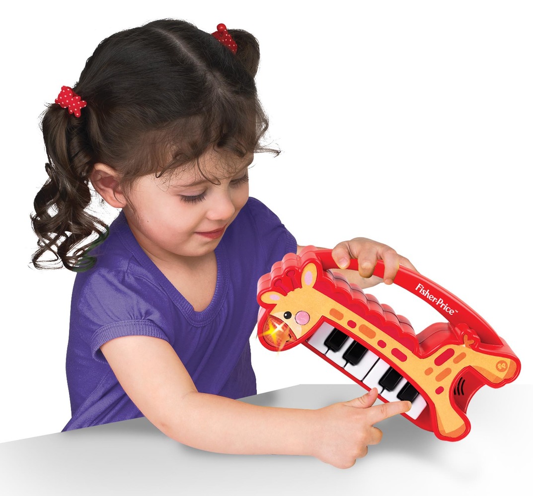 Детское мини-пианино Fisher-Price "Музыкальный жирафик"