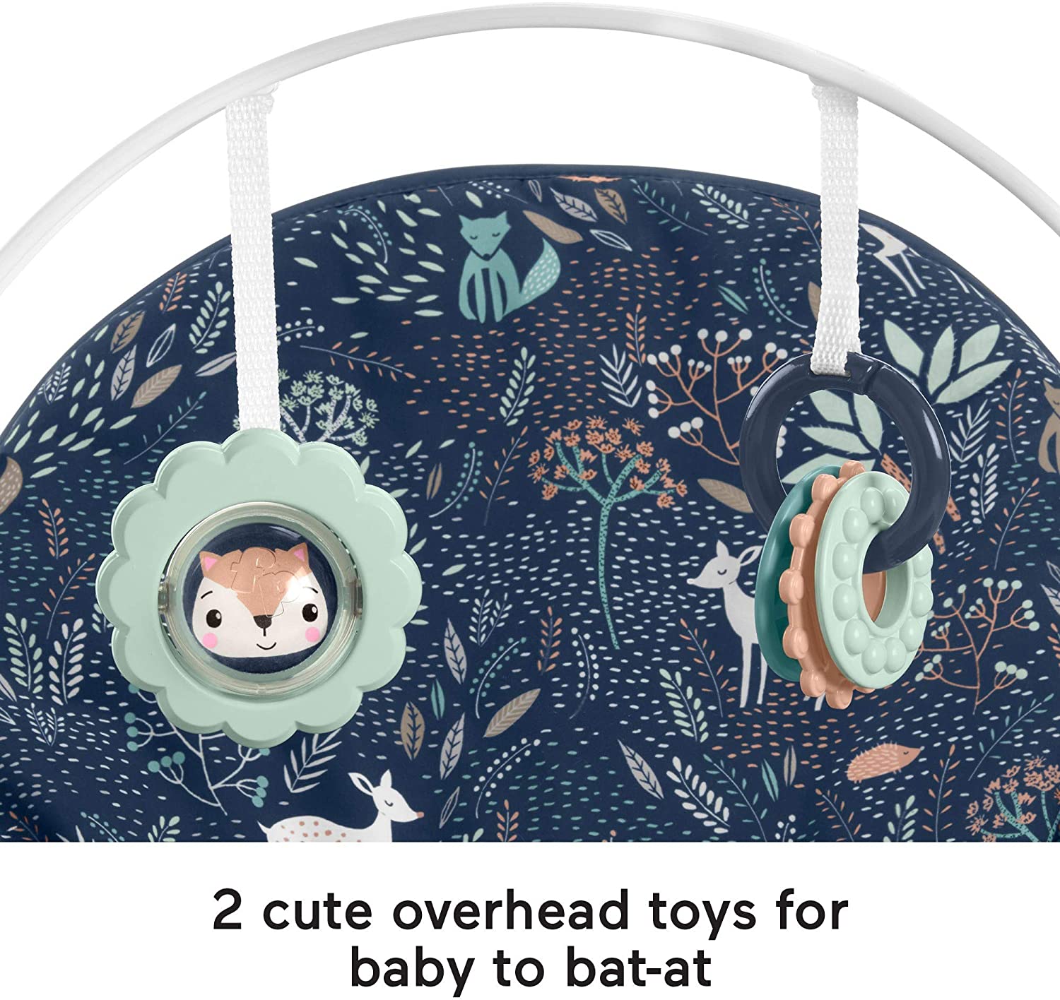 Массажное кресло-качалка Fisher-Price ЛУННЫЙ СВЕТ, детский шезлонг от 0 до 18 кг Оригинал(США)