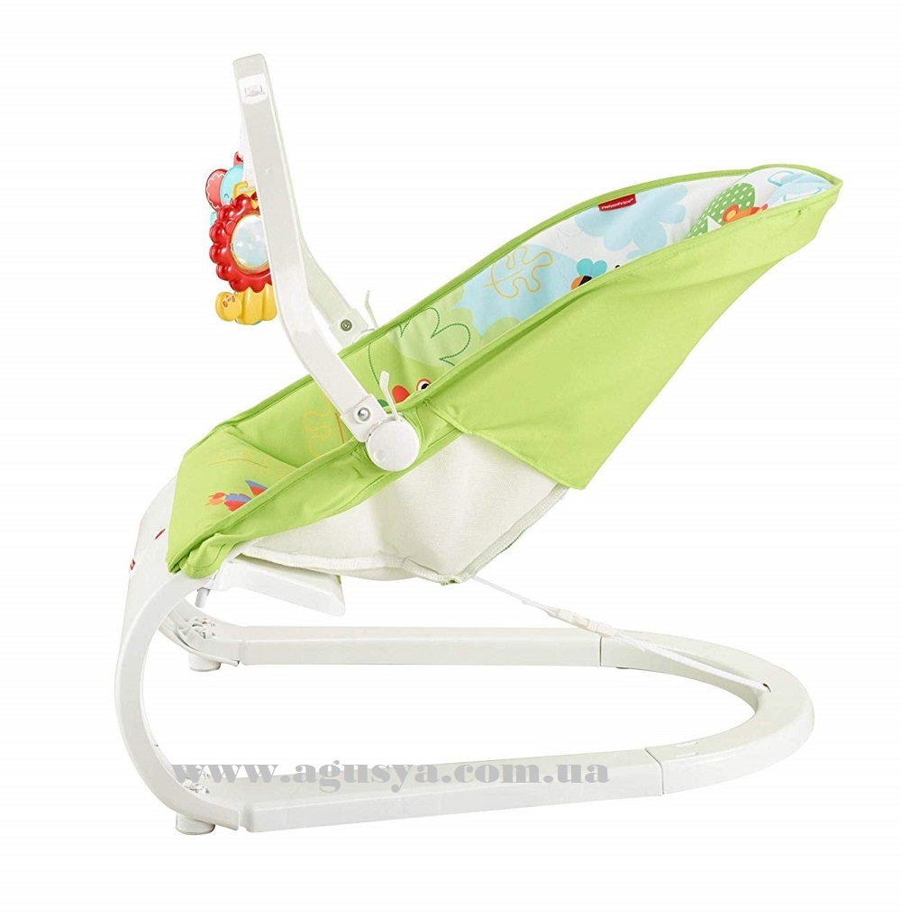 Кресло-шезлонг Fisher-Price Comfort Curve Bouncer ТРОПИЧЕСКИЕ ДРУЗЬЯ