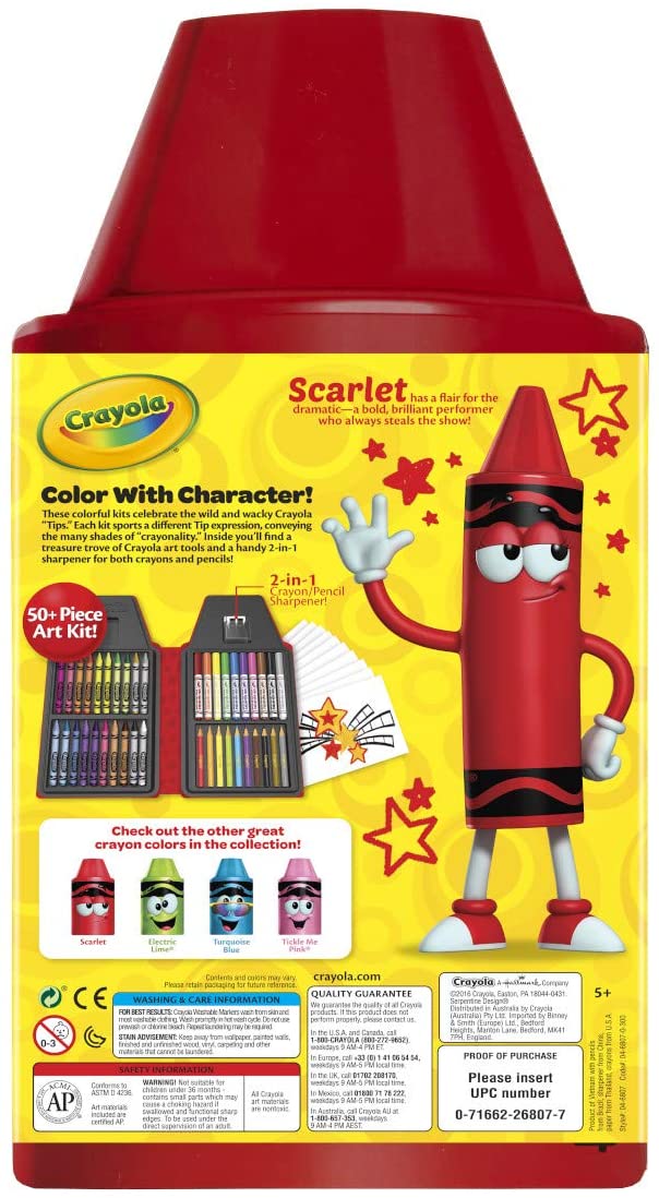 Набор для рисования Crayola tip tool kit Карандаш красный 50 предметов
