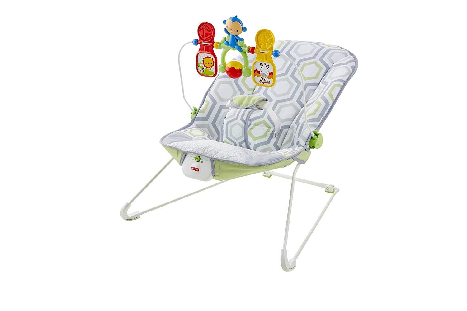 Детский шезлонг Fisher-Price с массажной вибрацией САВАННА от 0 до 1 года