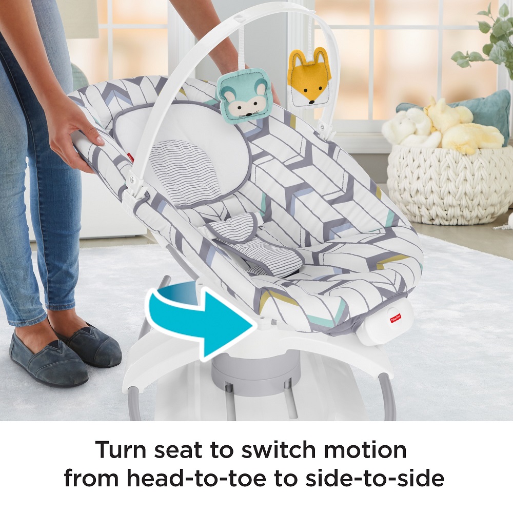 Укачивающий центр Fisher-Price 2-in-1 Deluxe Soothe 'n Play ЛЕСНАЯ ФЕЯ