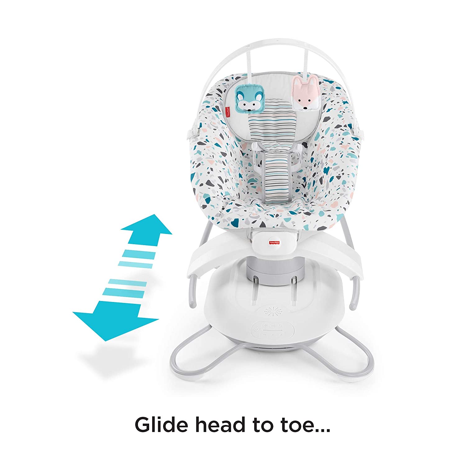 Укачивающий центр Fisher-Price детские качели 2 в 1 МОРСКАЯ ВОЛНА 2-in-1 Deluxe Soothe 'n Play