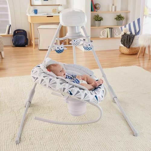 Укачивающий центр Fisher-Price 2-in-1 Deluxe Swing, колыбель-качели «ЛЕСНЫЕ ЧУДЕСА»