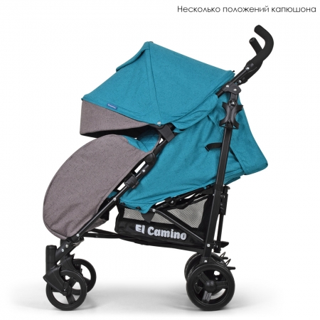 Детская прогулочная коляска El Camino Rush, ME 1013L Turquoise