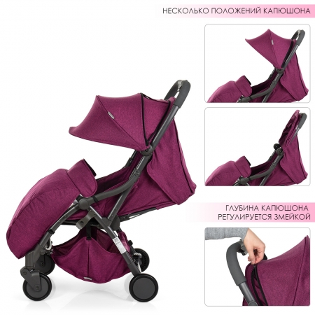 Прогулочная коляска Handy с автоматическим механизмом складывания, ME 1034L Sangria