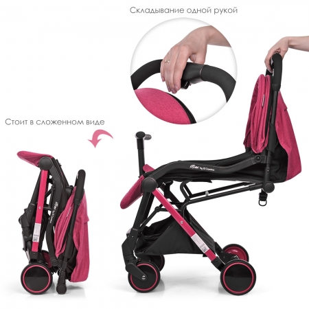 Детская прогулочная коляска El Camino Mimi ME 1036L Candy Pink