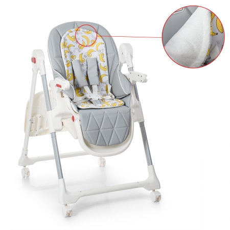 Стульчик для кормления El Camino Crystal ME 1037 Banana Gray серый
