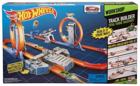 Хот Вилс Мегатрек Двойное ускорение Hot Wheels Track Builder Total Turbo Takeover Track Set