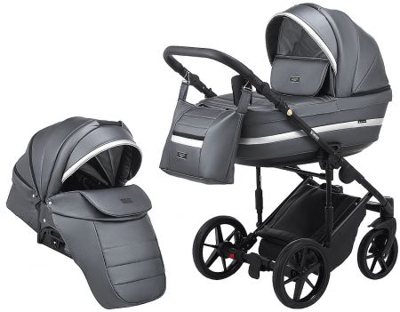 Коляска 2 в 1 Adamex Rimini ECO кожа 100% RI-253