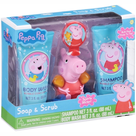 Детский подарочный набор для душа «Свинка Пеппа» (4 ед.) США Peppa Pig