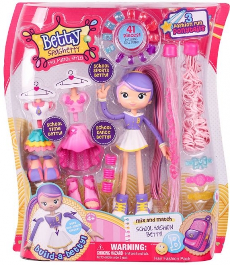 Кукла-конструктор Betty Spaghetti Бэтти Школьница, 17 см