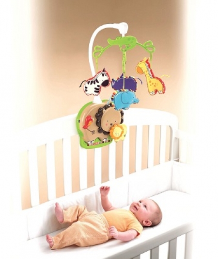 Мобиль для детей от 0 - до 2-х лет  Fisher-Price «Любимый зоопарк»