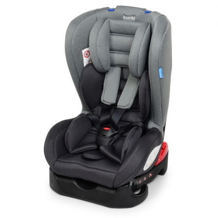 Детское автокресло группа 0+/1 (до 18кг) Bambi M 2780 Silver Gray