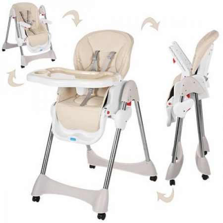Стульчик для кормления, регулируется спинка, Bambi M 3216-13 бежевый